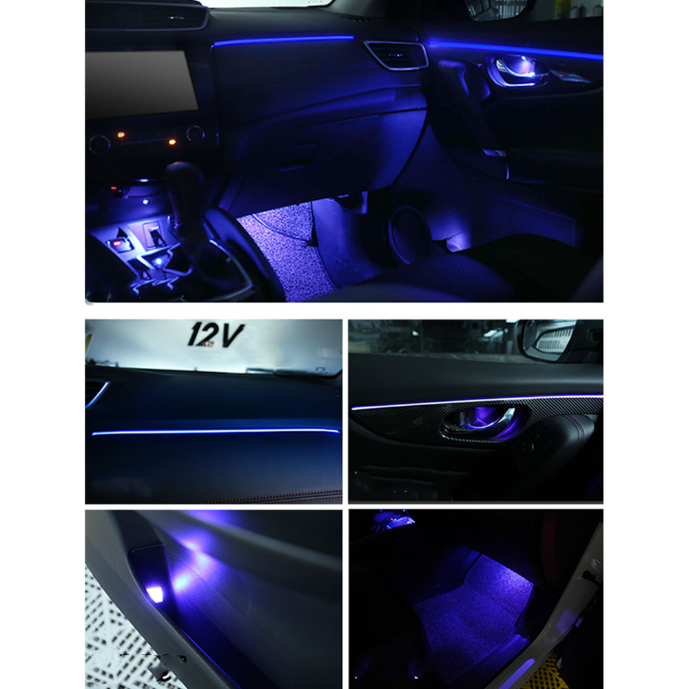 DIG AMBIENT NISSAN QASHQAI II (PB) (Digital iQ Ambient Light for NISSAN QASHQAI mod. 2014-2021 with 18 Lights) PIANO BLACK - immagine 6