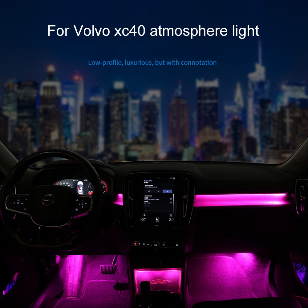 DIQ AMBIENT VOLVO XC40 AL (EX40) mod. 2018> (Digital iQ Ambient Light for VOLVO XC40 mod. 2018> with 11 Lights & with Original Ambient Light) - immagine 8