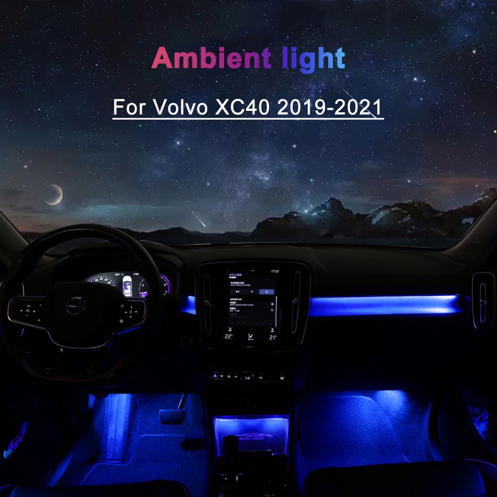 DIQ AMBIENT VOLVO XC40 AL (EX40) mod. 2018> (Digital iQ Ambient Light for VOLVO XC40 mod. 2018> with 11 Lights & with Original Ambient Light) - immagine 7