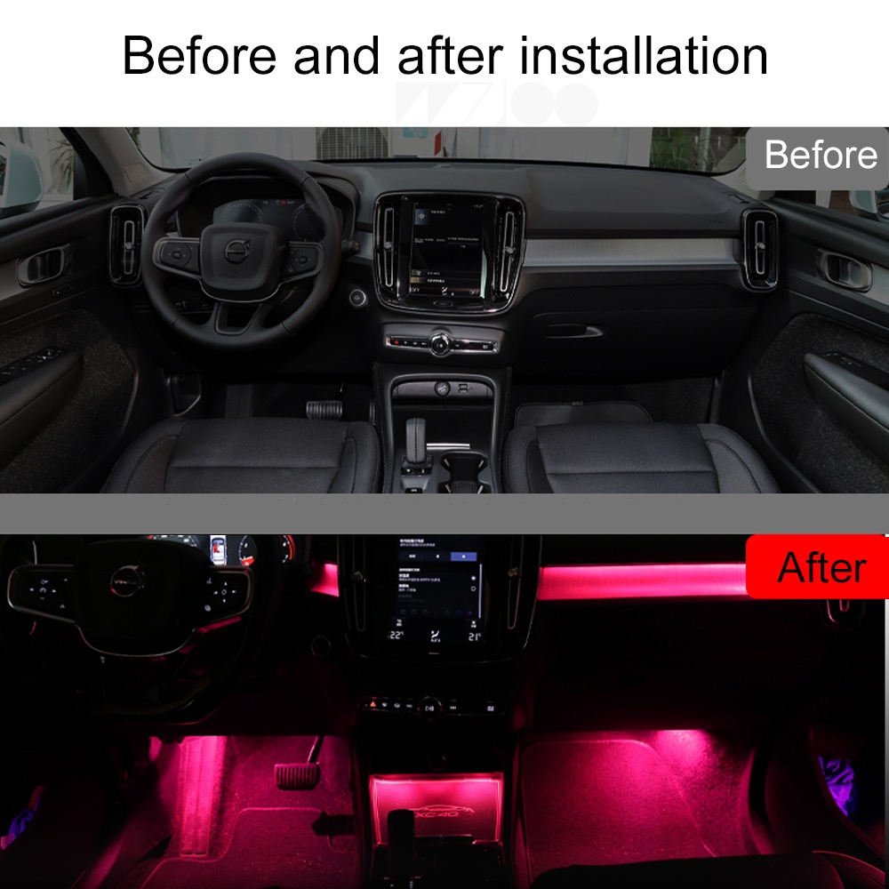DIQ AMBIENT VOLVO XC40 AL (EX40) mod. 2018> (Digital iQ Ambient Light for VOLVO XC40 mod. 2018> with 11 Lights & with Original Ambient Light) - immagine 2