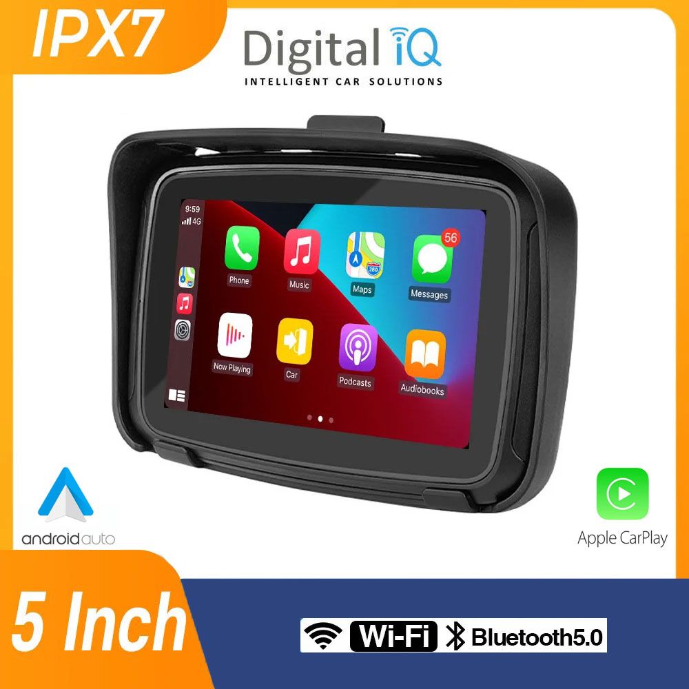 DIGITAL IQ PNA 6000_CPAA (5inc) MOTORCYCLE CARPLAY-ANDROID AUTO - immagine 2
