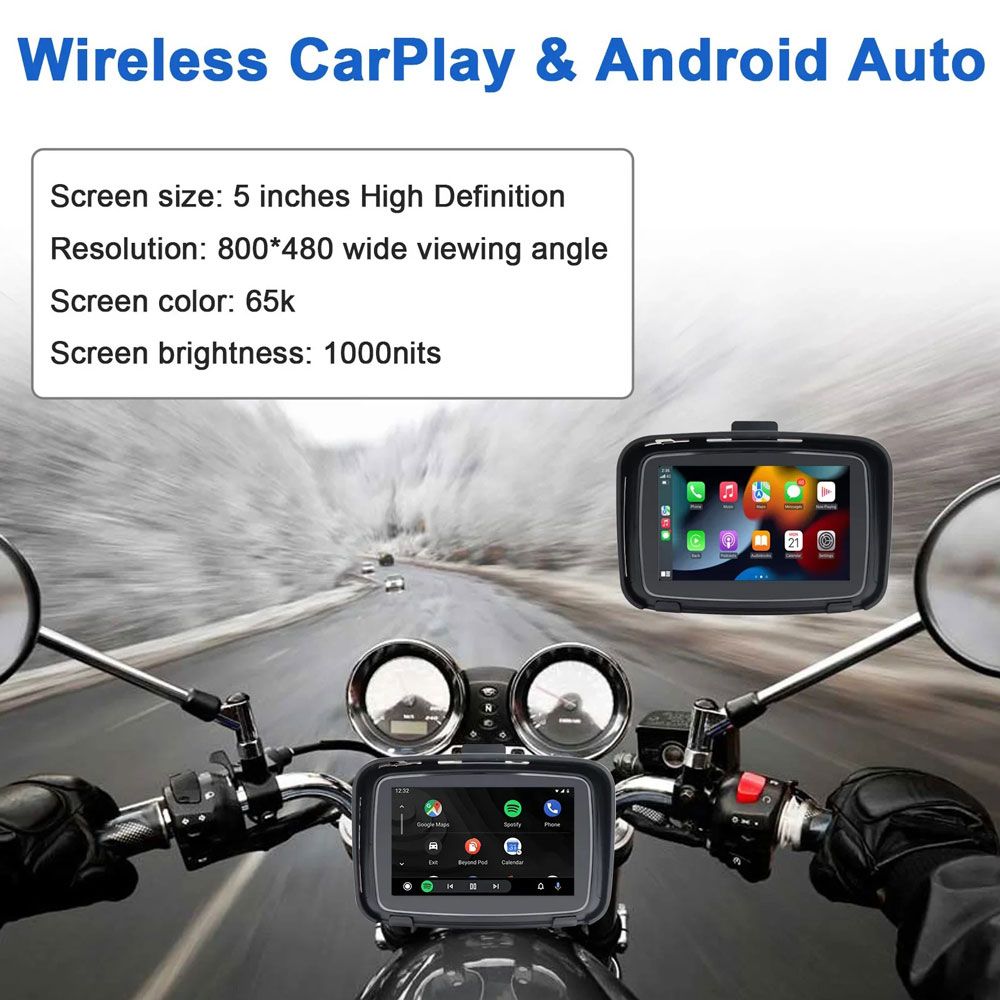 DIGITAL IQ PNA 6000_CPAA (5inc) MOTORCYCLE CARPLAY-ANDROID AUTO - immagine 3