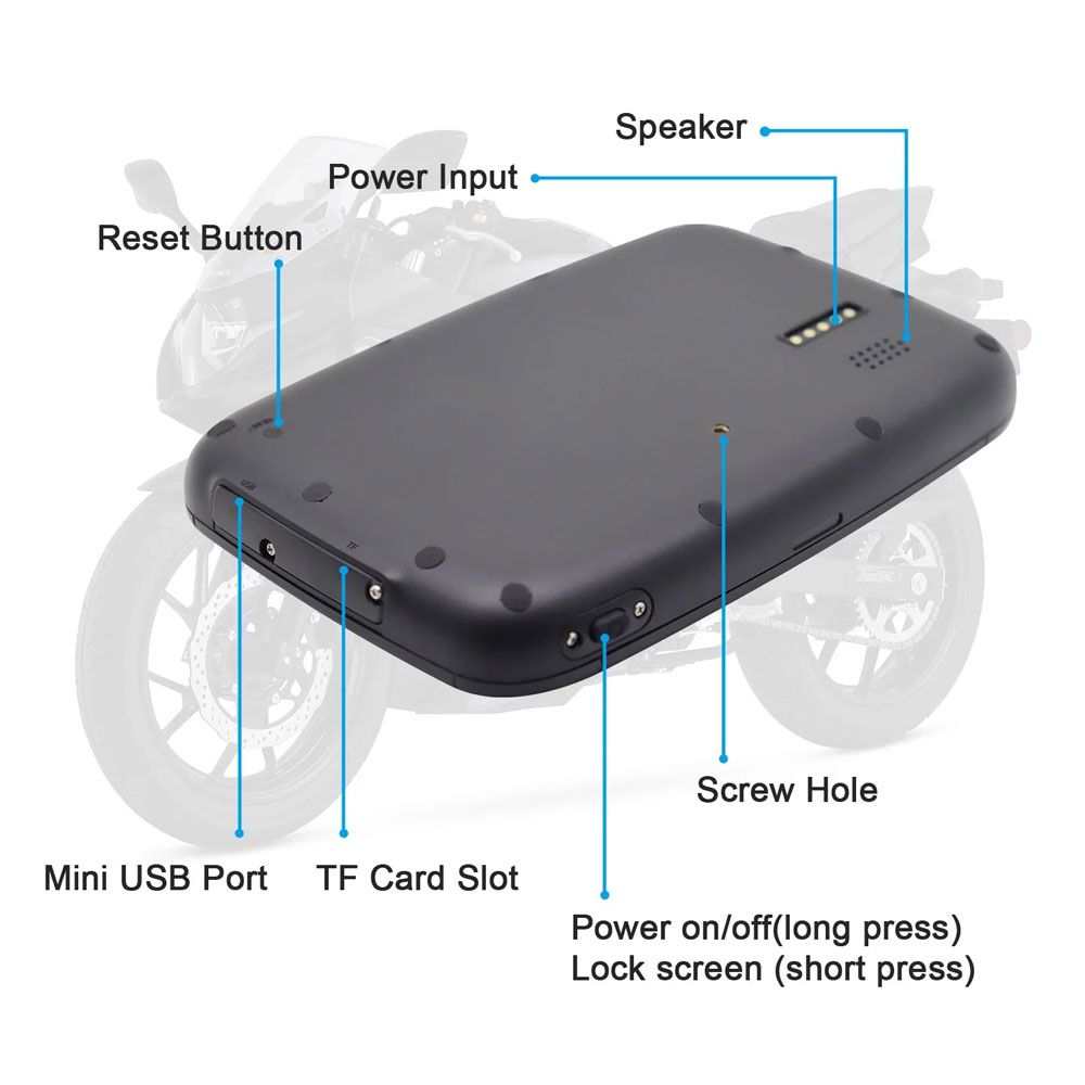 DIGITAL IQ PNA 6000_CPAA (5inc) MOTORCYCLE CARPLAY-ANDROID AUTO - immagine 7