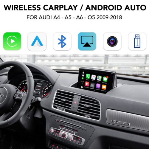 LENOVO LTP AD 3502Q CPAA (WIRELESS CARPLAY / ANDROID AUTO BOX with 2 CAMERA IN for AUDI A4-A5-Q5 mod. 2009-2018 with MMI 3G) - WEXML.GR