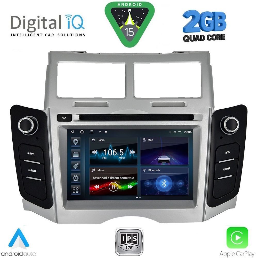 DIGITAL IQ BLD 229_CPA (7" DECK) MULTIMEDIA SYSTEM for TOYOTA YARIS mod. 2006-2011 - WEXML.GR