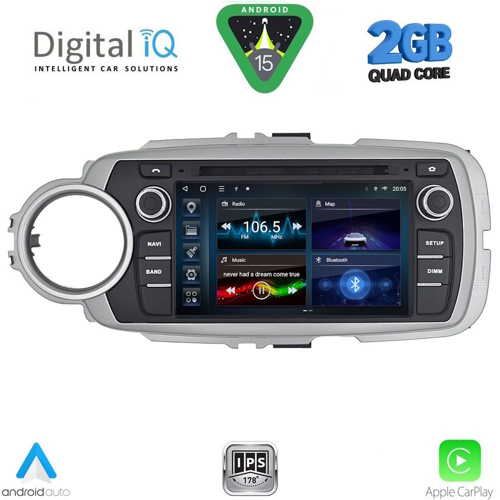 DIGITAL IQ BLD 230_CPA (7" DECK) MULTIMEDIA SYSTEM for TOYOTA YARIS mod. 2011-2020 - WEXML.GR