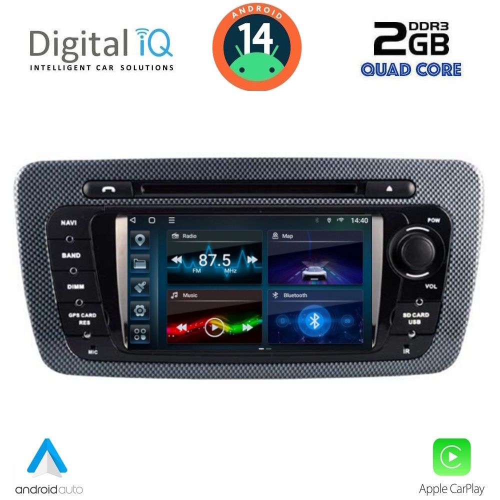 DIGITAL IQ BLD 046_CPA (7" DECK) MULTIMEDIA for SEAT IBIZA mod. 2008-2015 - immagine 8