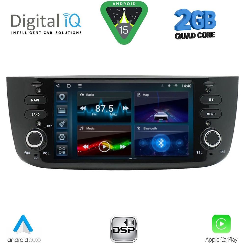 DIGITAL IQ BLM 764_CPA (7" DECK) MULTIMEDIA OEM for FIAT GRANDE PUNTO mod. 2012-2018 – EVO mod. 2009-2018 - immagine 10