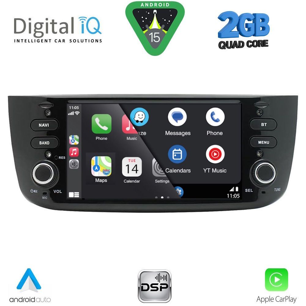 DIGITAL IQ BLM 764_CPA (7" DECK) MULTIMEDIA OEM for FIAT GRANDE PUNTO mod. 2012-2018 – EVO mod. 2009-2018 - immagine 11
