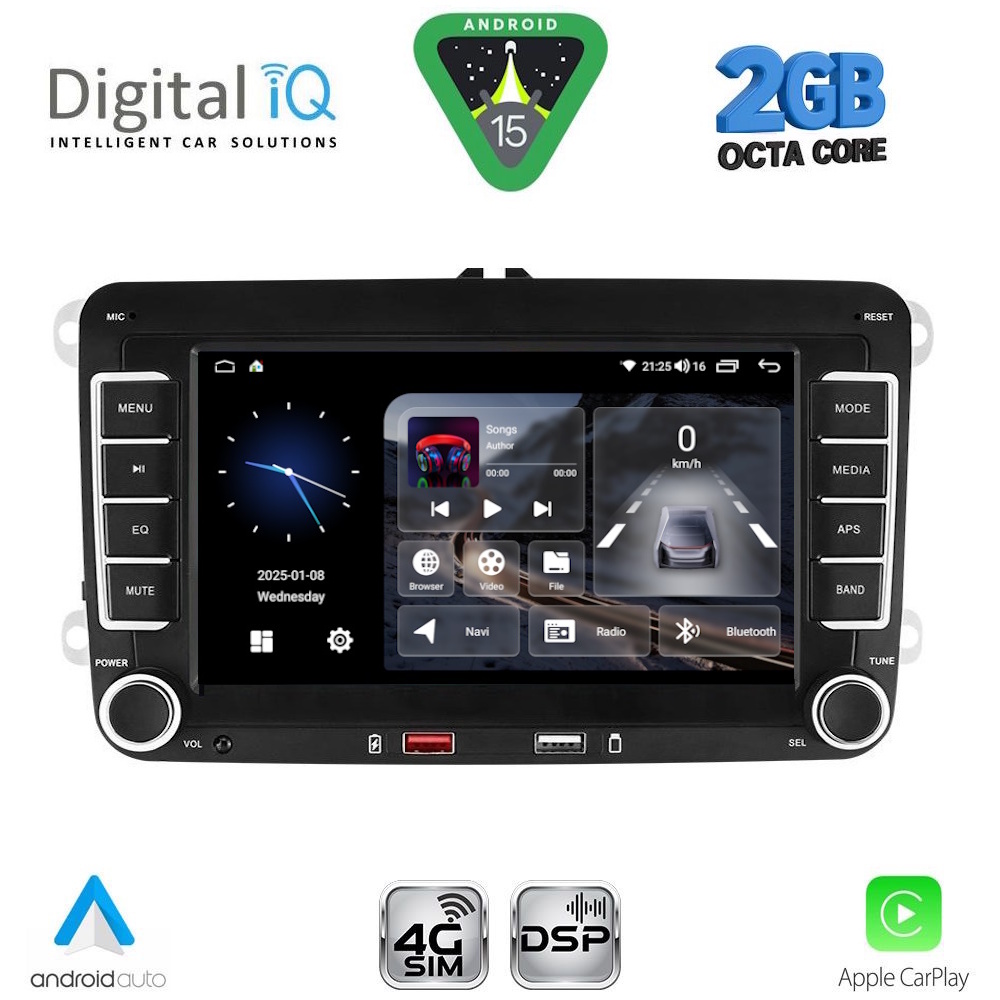 DIGITAL IQ BLF 304_CPA (7" DECK) MULTIMEDIA SYSTEM for VW - SKODA - SEAT mod. 2004-2014 - immagine 10