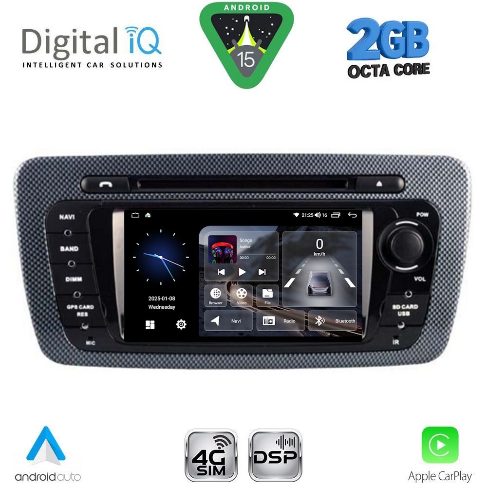 DIGITAL IQ BLF 346_CPA (7" DECK) MULTIMEDIA SYSTEM for SEAT IBIZA mod. 2008-2015 - immagine 10