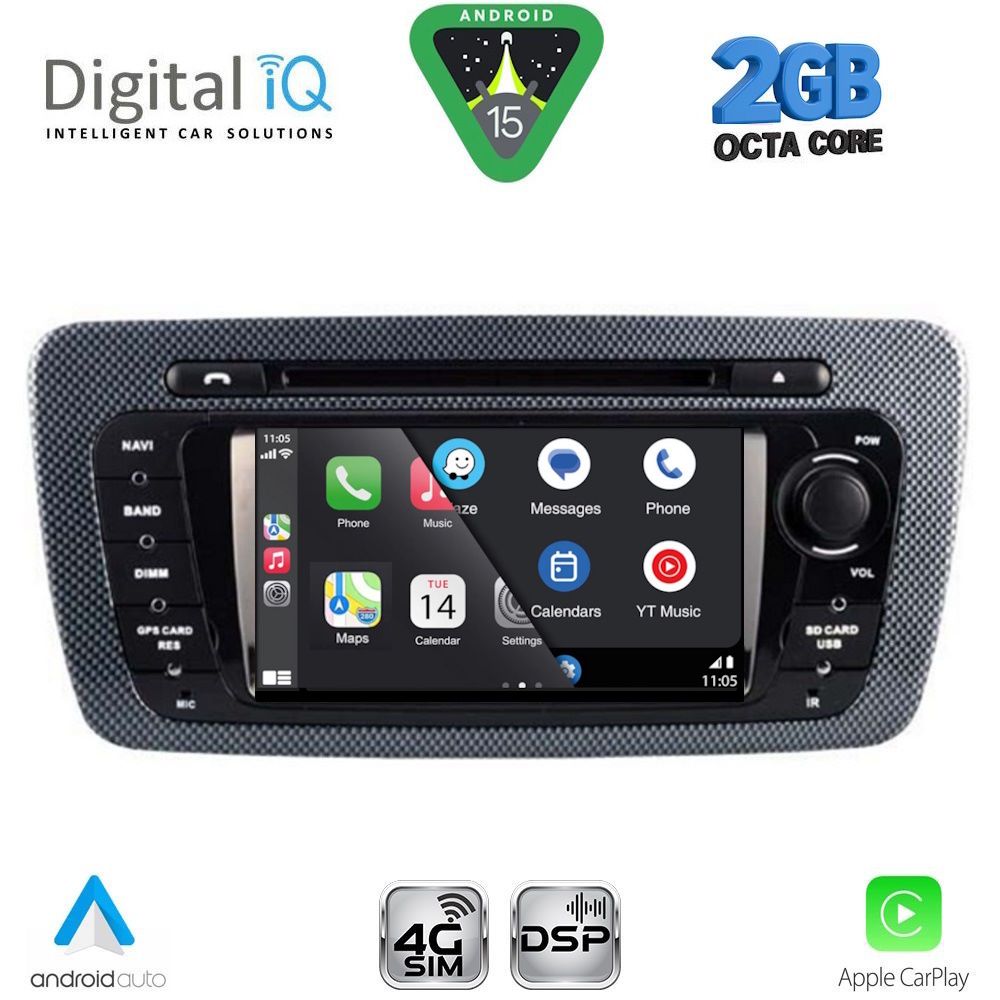 DIGITAL IQ BLF 346_CPA (7" DECK) MULTIMEDIA SYSTEM for SEAT IBIZA mod. 2008-2015 - immagine 11