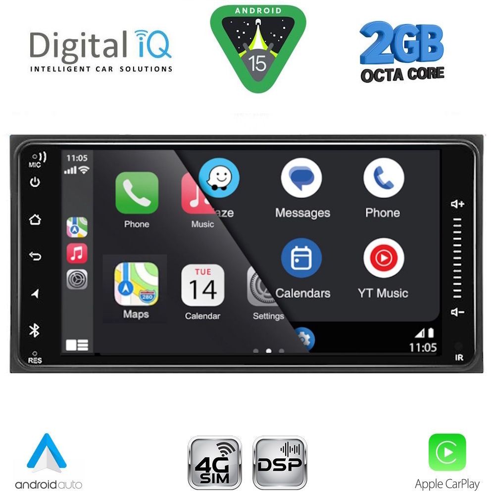 DIGITAL IQ BLF 362_CPA (6.5” DECK) MULTIMEDIA SYSTEM for TOYOTA ALL (200mm) - immagine 8
