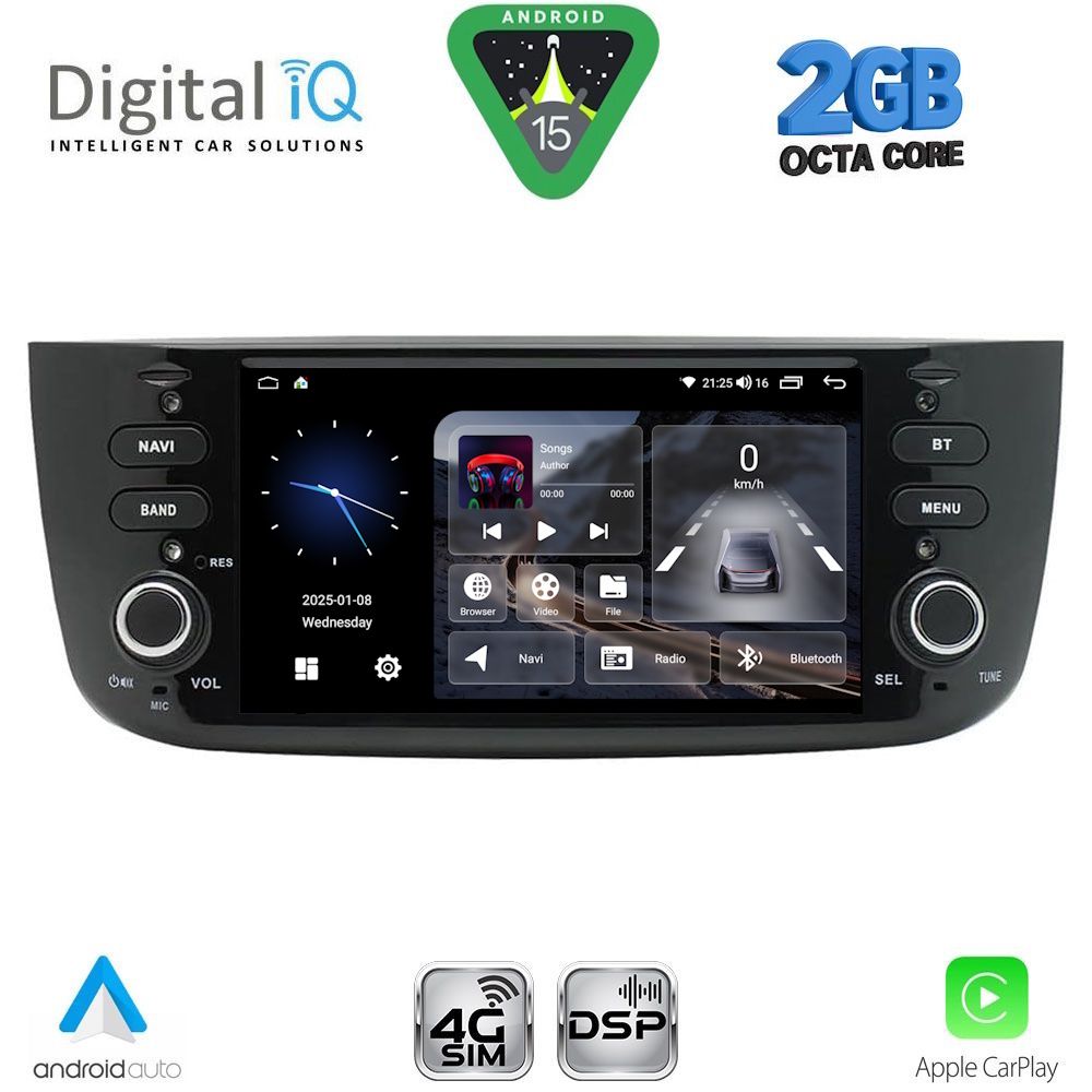 DIGITAL IQ BLF 364_CPA (6.1" DECK) MULTIMEDIA SYSTEM for FIAT GRANDE PUNTO mod. 2012-2018 – EVO mod. 2009-2018 - immagine 12
