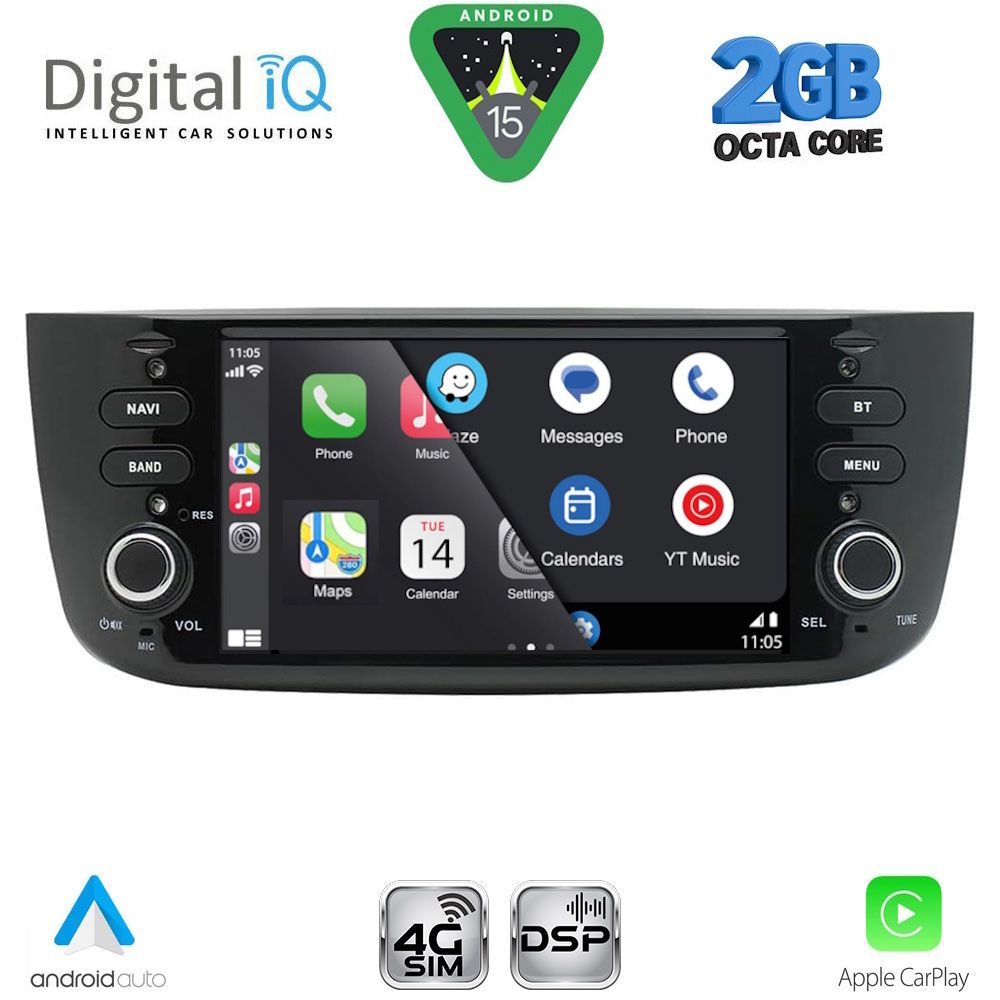 DIGITAL IQ BLF 364_CPA (6.1" DECK) MULTIMEDIA SYSTEM for FIAT GRANDE PUNTO mod. 2012-2018 – EVO mod. 2009-2018 - immagine 13