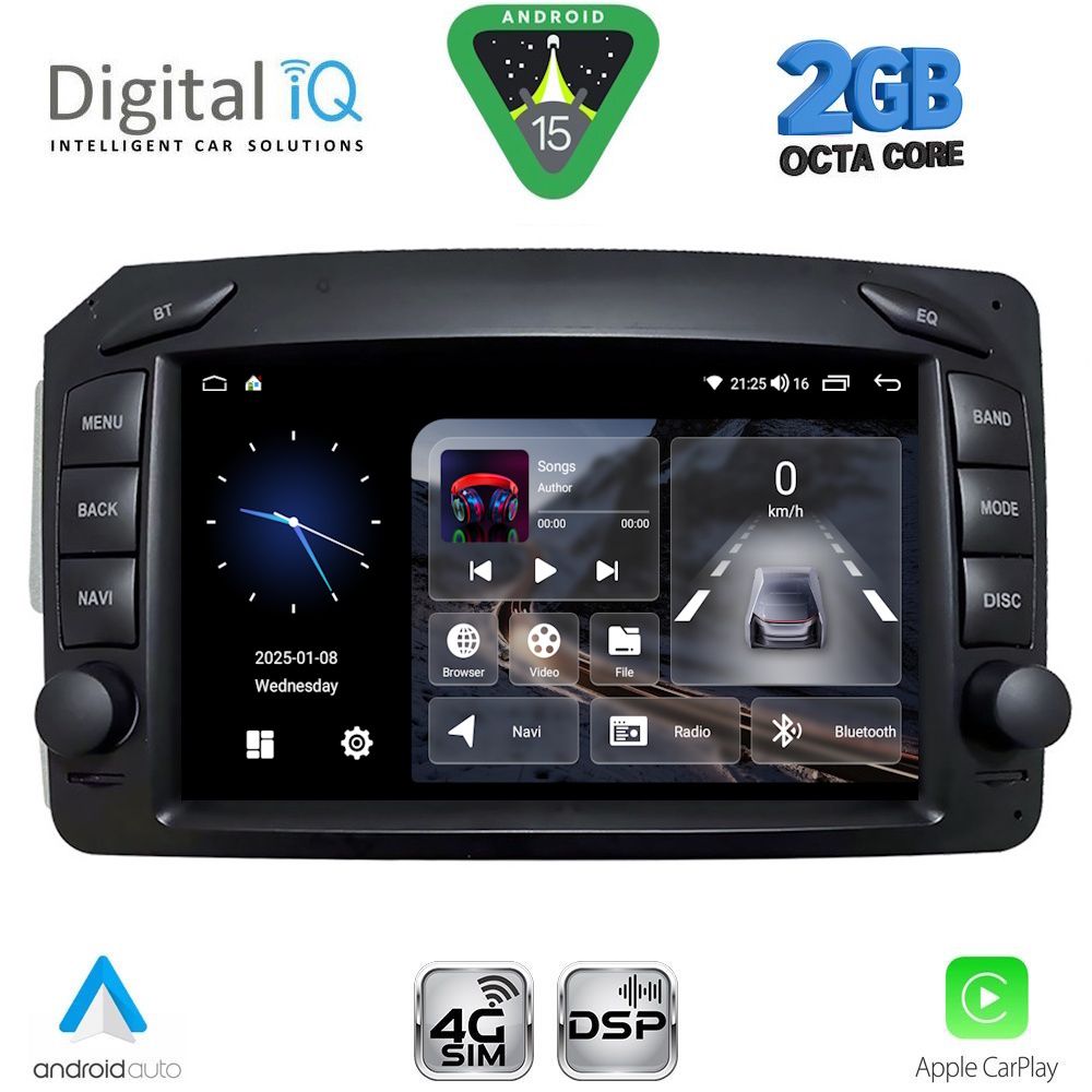 DIGITAL IQ BLF 371_CPA (7" DECK) MULTIMEDIA SYSTEM for MERCEDES C (W203) - CLK (W209) mod. 1999-2004 - immagine 10