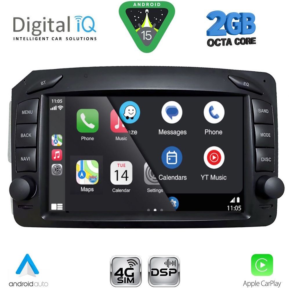 DIGITAL IQ BLF 371_CPA (7" DECK) MULTIMEDIA SYSTEM for MERCEDES C (W203) - CLK (W209) mod. 1999-2004 - immagine 11