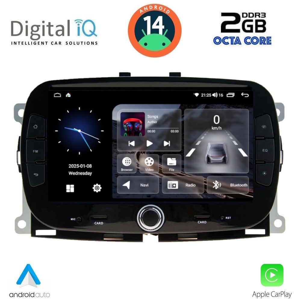 DIGITAL IQ BLF 398_CPA (7" DECK) MULTIMEDIA SYSTEM for FIAT 500 mod. 2016-2025 - immagine 11