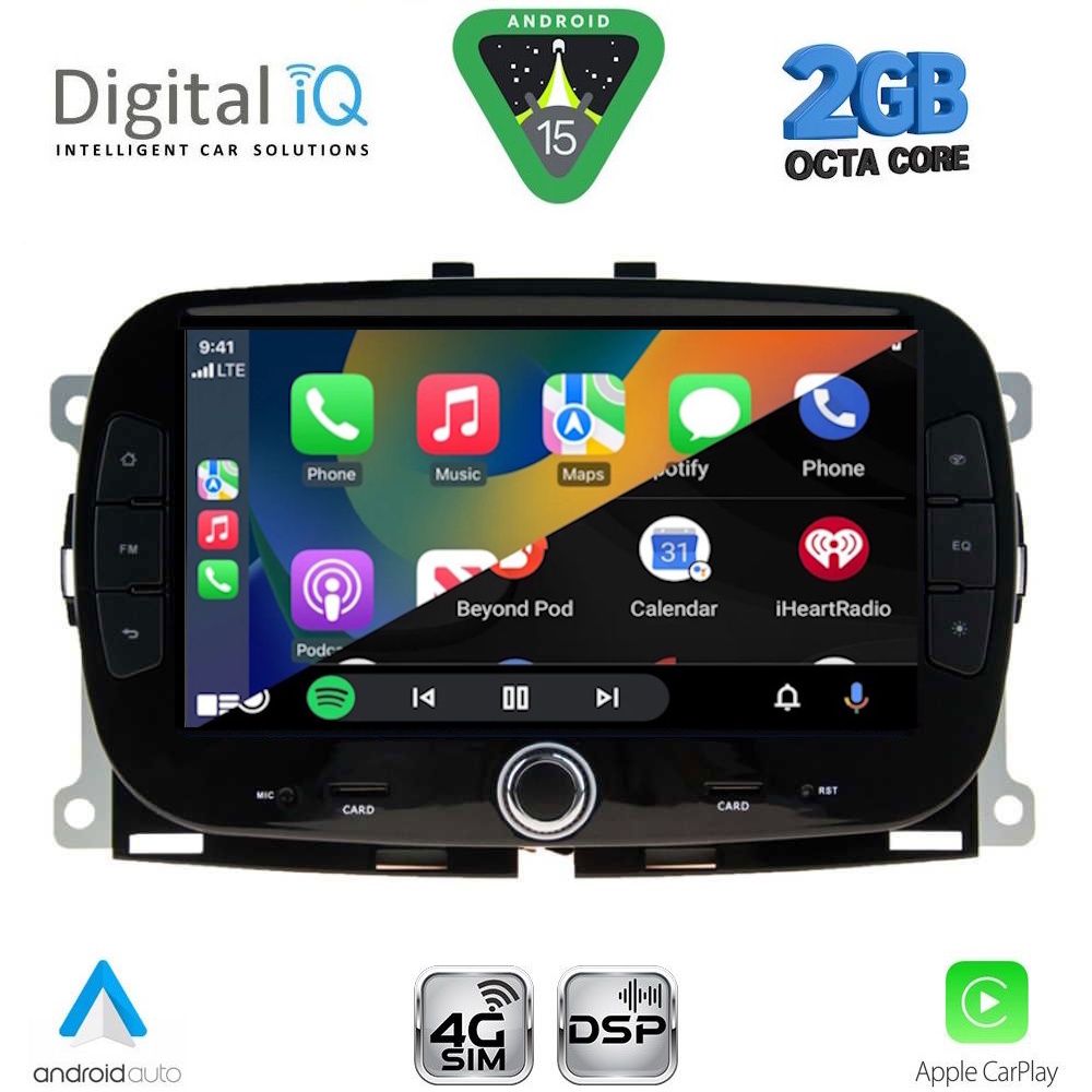 DIGITAL IQ BLF 398_CPA (7" DECK) MULTIMEDIA SYSTEM for FIAT 500 mod. 2016-2025 - immagine 13