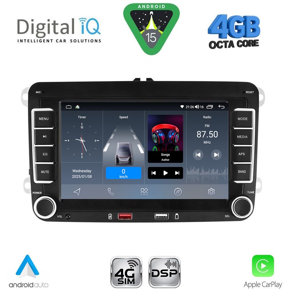 DIGITAL IQ BLG 404_CPA (7" DECK) MULTIMEDIA SYSTEM for VW - SKODA - SEAT mod. 2004-2016 - immagine 10