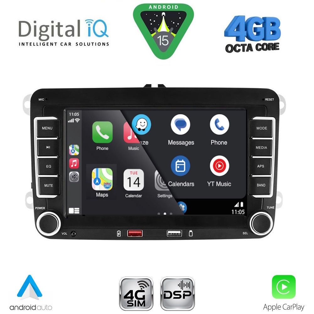 DIGITAL IQ BLG 404_CPA (7" DECK) MULTIMEDIA SYSTEM for VW - SKODA - SEAT mod. 2004-2016 - immagine 11