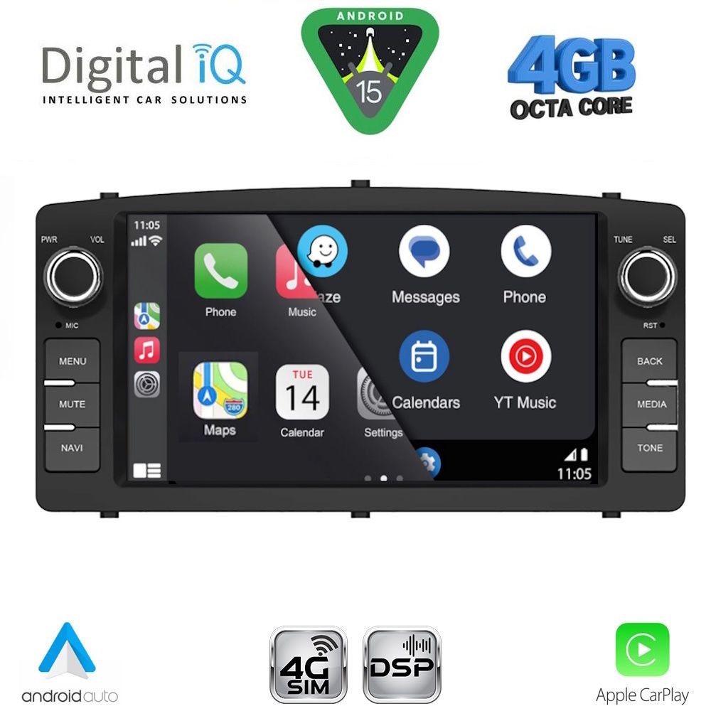 DIGITAL IQ BLG 410_CPA (7″ DECK) MULTIMEDIA OEM for TOYOTA COROLLA mod. 2000-2006 - immagine 13