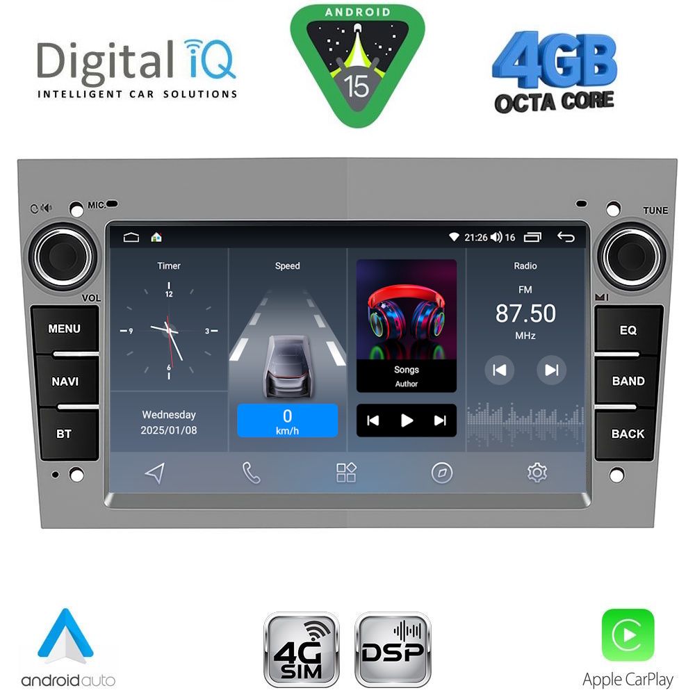 DIGITAL IQ BLG 419BL_CPA (7" DECK) MULTIMEDIA SYSTEM for OPEL ALL mod. 2004-2014 (GLOSS BLACK) - immagine 13