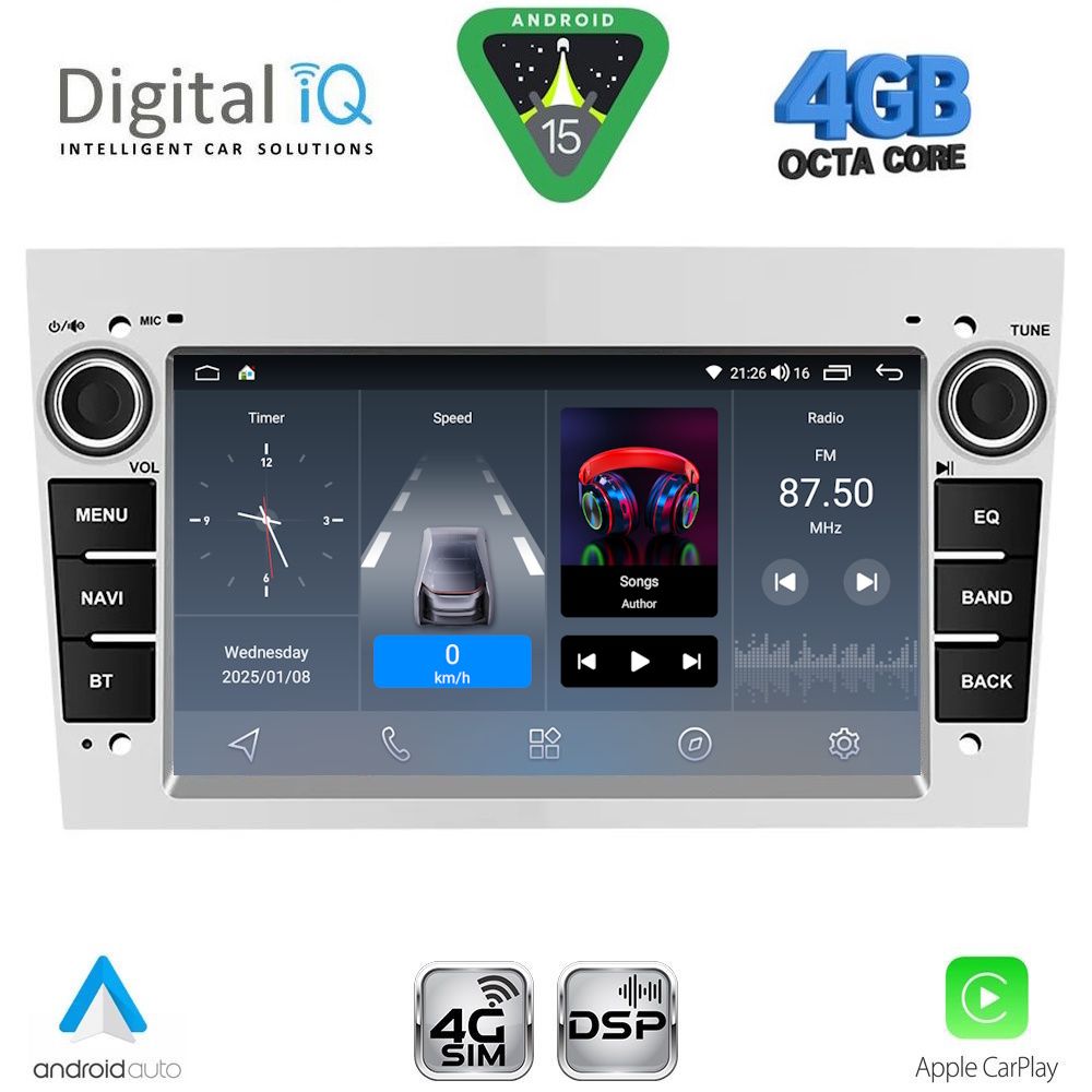 DIGITAL IQ BLG 419BL_CPA (7" DECK) MULTIMEDIA SYSTEM for OPEL ALL mod. 2004-2014 (GLOSS BLACK) - immagine 15