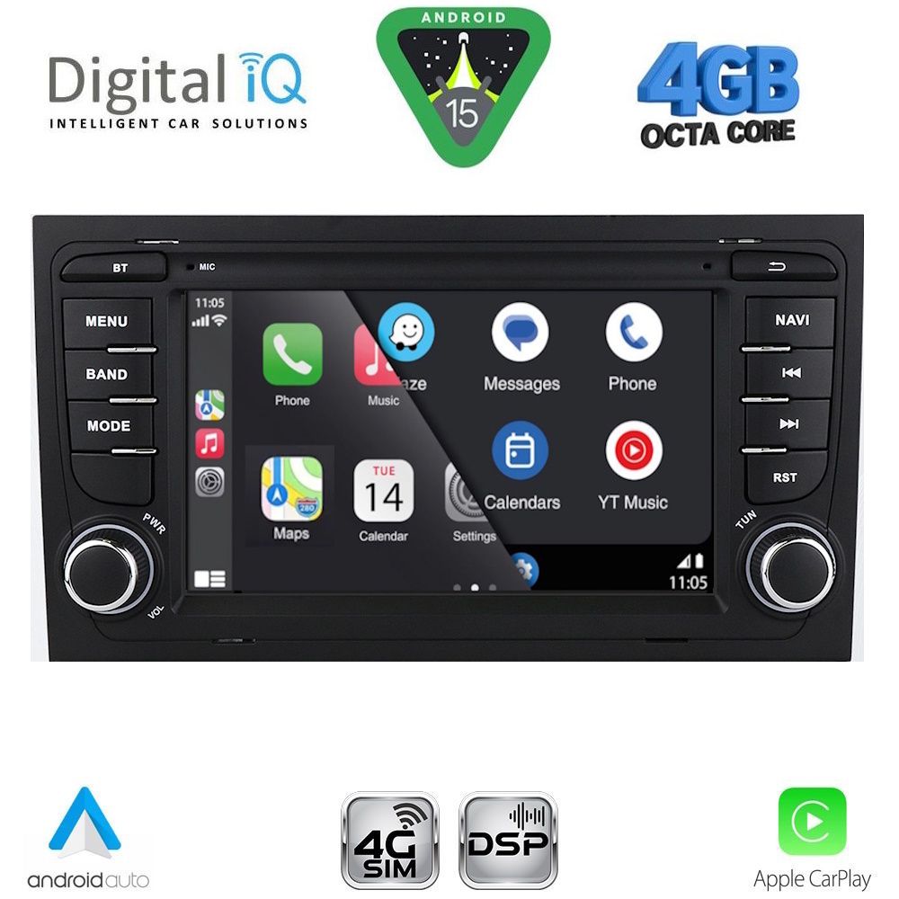 DIGITAL IQ BLG 450_CPA (7″ DECK) MULTIMEDIA OEM for AUDI A4 mod. 2002-2008 - immagine 2