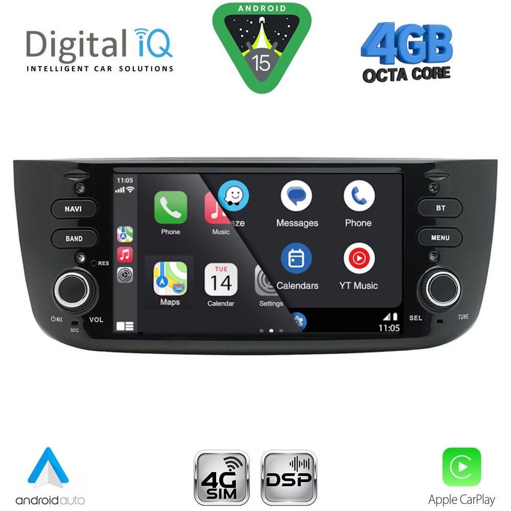 DIGITAL IQ BLF 364_CPA (6.1" DECK) MULTIMEDIA SYSTEM for FIAT GRANDE PUNTO mod. 2012-2018 – EVO mod. 2009-2018 - immagine 11
