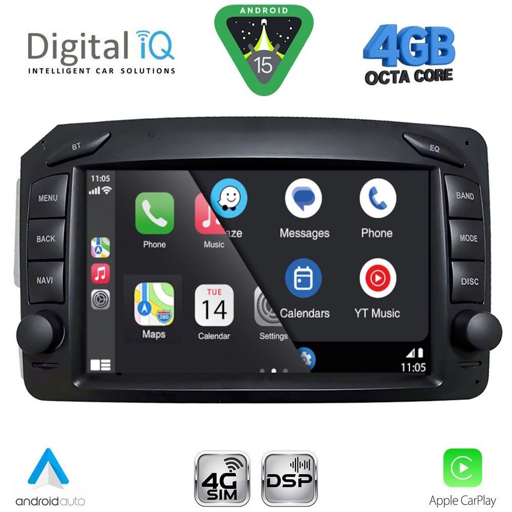 DIGITAL IQ BLG 471_CPA (7" DECK) MULTIMEDIA SYSTEM for MERCEDES C (W203) - CLK (W209) mod. 1999-2004 - immagine 11