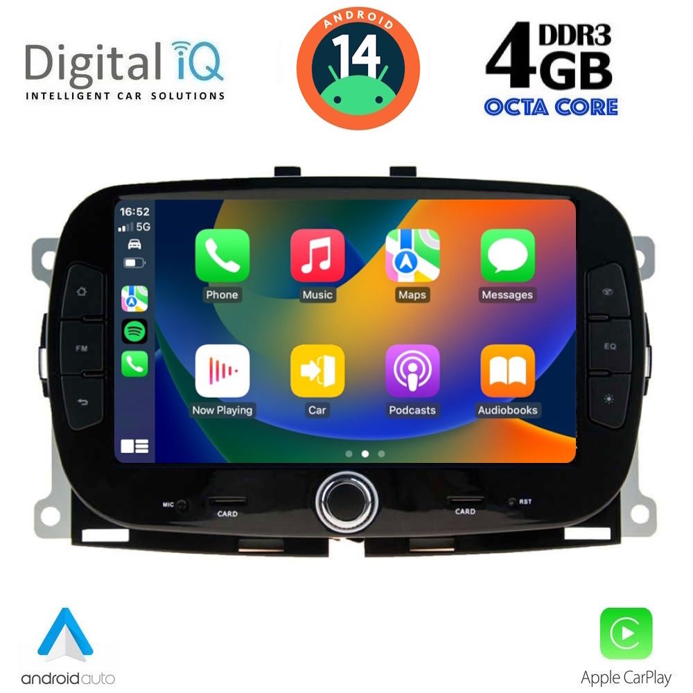 DIGITAL IQ BLG 498_CPA (7" DECK) MULTIMEDIA SYSTEM for FIAT 500 mod. 2016-2025 - immagine 13