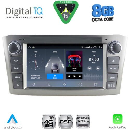 DIGITAL IQ BLM 509SL_CPA (7" DECK) MULTIMEDIA OEM for TOYOTA AVENSIS (T27) mod. 2009-2016 (SILVER) - WEXML.GR