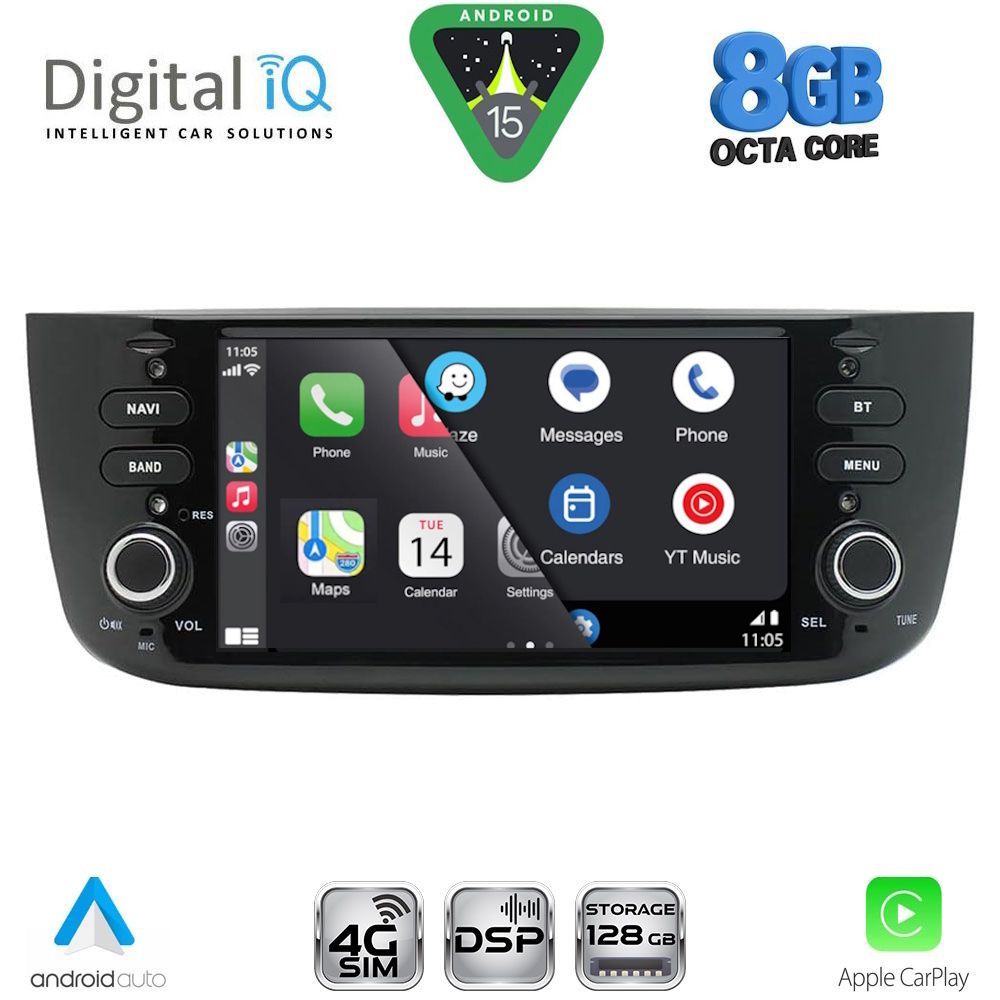 DIGITAL IQ BLM 764_CPA (7" DECK) MULTIMEDIA OEM for FIAT GRANDE PUNTO mod. 2012-2018 – EVO mod. 2009-2018 - immagine 13