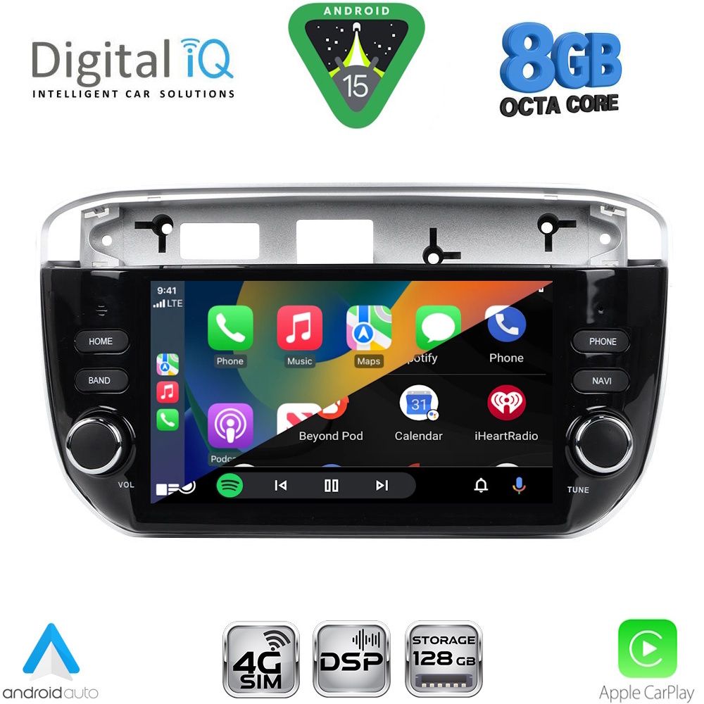 DIGITAL IQ BLM 764_CPA (7" DECK) MULTIMEDIA OEM for FIAT GRANDE PUNTO mod. 2012-2018 – EVO mod. 2009-2018 - immagine 2