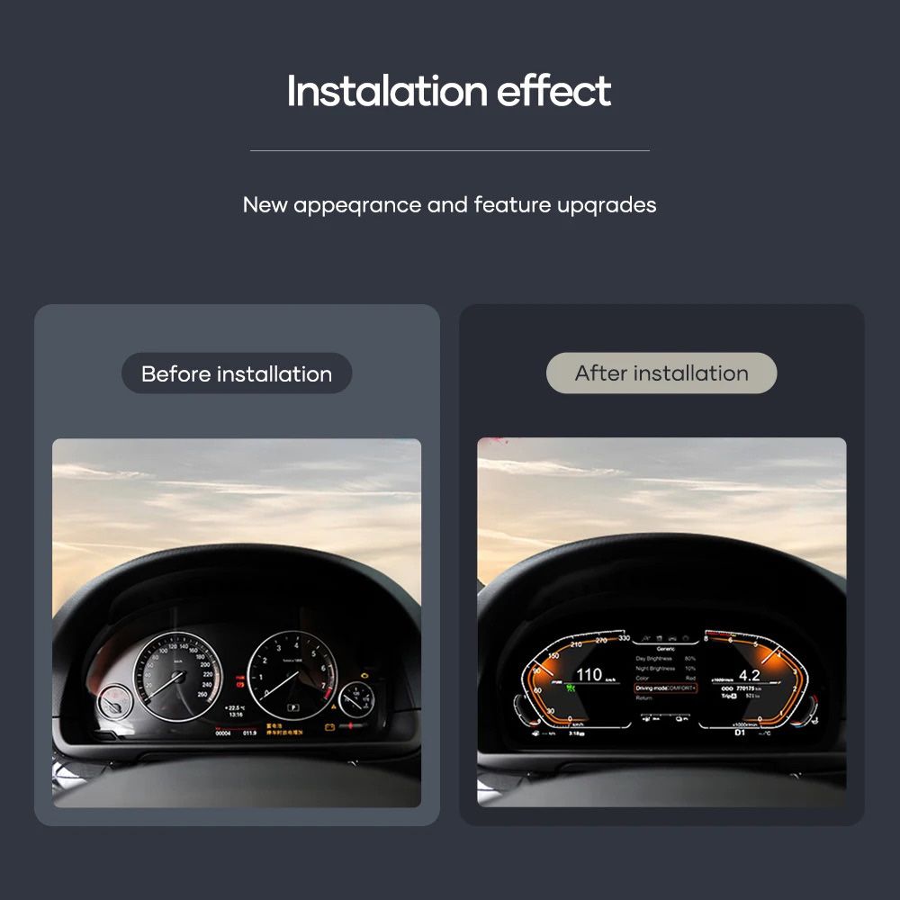 DIGITAL IQ FZ 972_IC (12.3in) BMW 5 - 5 GT - 6 - 7 Series mod. 2010-2017 / X3 - X4 - X5 - X6 mod. 2014-2017 DIGITAL DASHBOARD - immagine 4