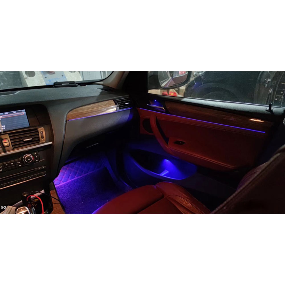 DIQ AMBIENT BMW X3 (F25) (Digital iQ Ambient Light for BMW X3 (F25) / X4 (F26) mod. 2011-2018 with 17 Lights, 11 Colours) - immagine 2
