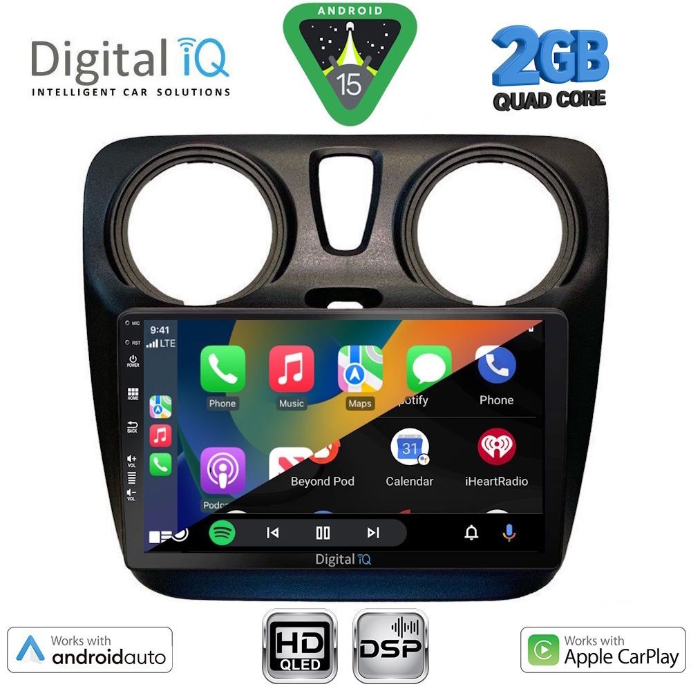 DIGITAL IQ BXC 3112_CPAA (9inc) MULTIMEDIA TABLET for DACIA DOKKER 2012-2022 - immagine 2