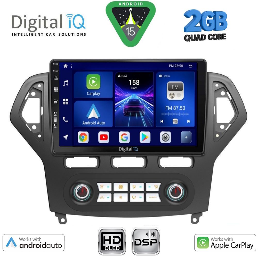 DIGITAL IQ BXC 3162_CPAA CLIMA (10inc) MULTIMEDIA TABLET for FORD MONDEO mod. 2007-2011 - immagine 7