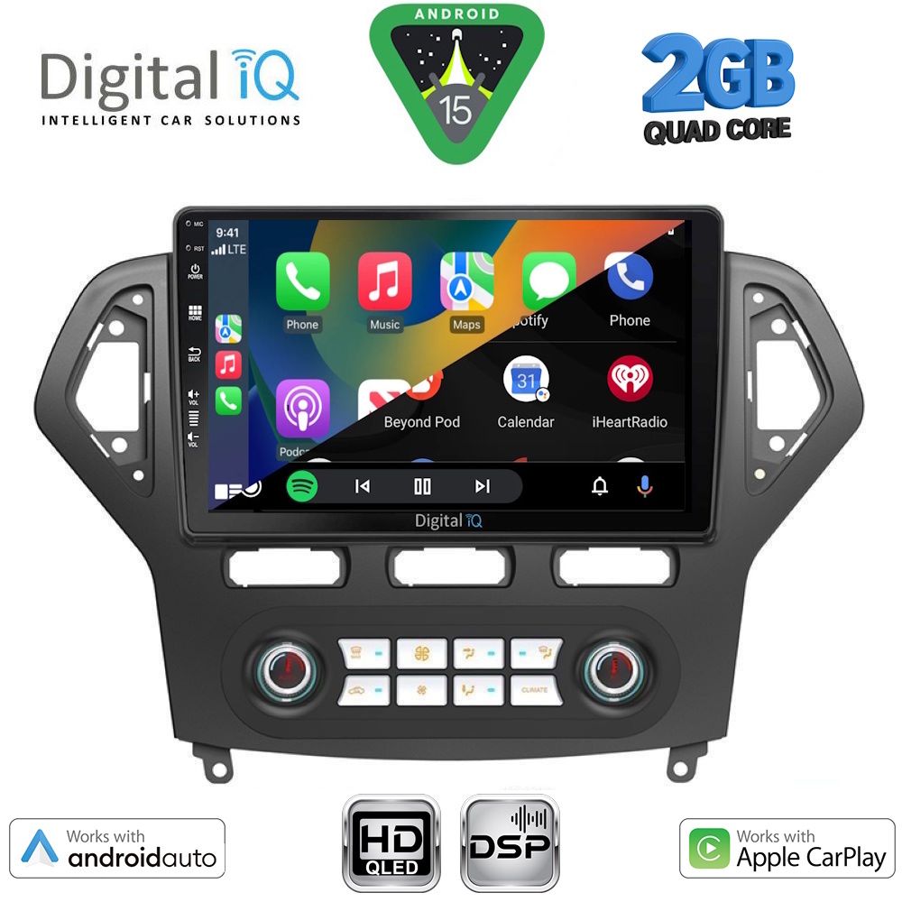 DIGITAL IQ BXC 3162_CPAA CLIMA (10inc) MULTIMEDIA TABLET for FORD MONDEO mod. 2007-2011 - immagine 8