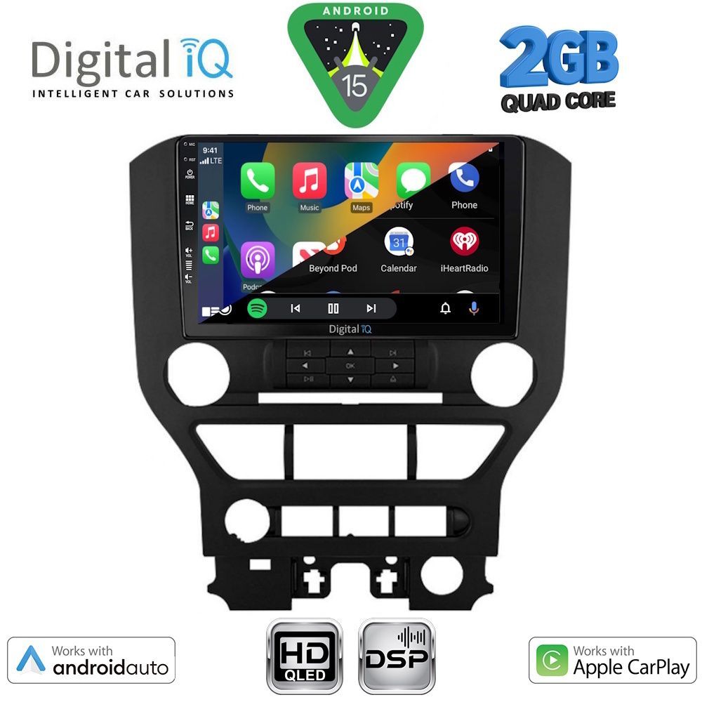DIGITAL IQ BXC 3166_CPAA 3BUT (9inc) MULTIMEDIA TABLET for FORD MUSTANG mod. 2015-2020 - immagine 2