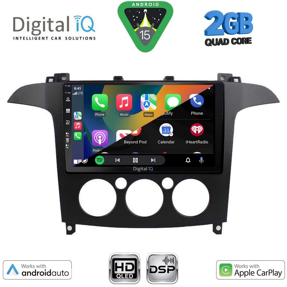 DIGITAL IQ BXC 3175_CPAA A/C (9inc) MULTIMEDIA TABLET for FORD SMAX mod. 2006-2014 - immagine 2