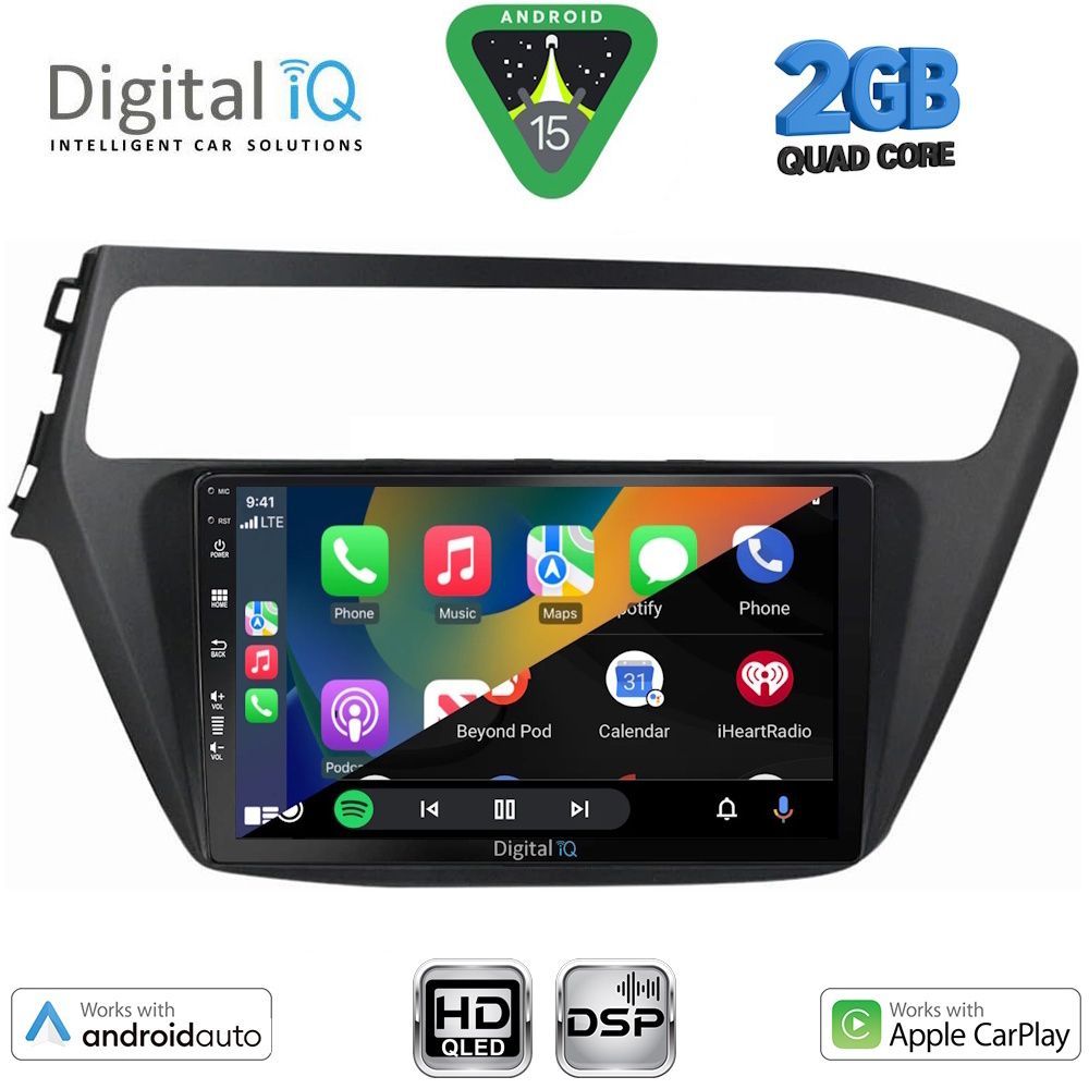 DIGITAL IQ BXC 3230_CPAA (9inc) MULTIMEDIA TABLET for HYUNDAI i20 mod. 2018-2021 - immagine 2
