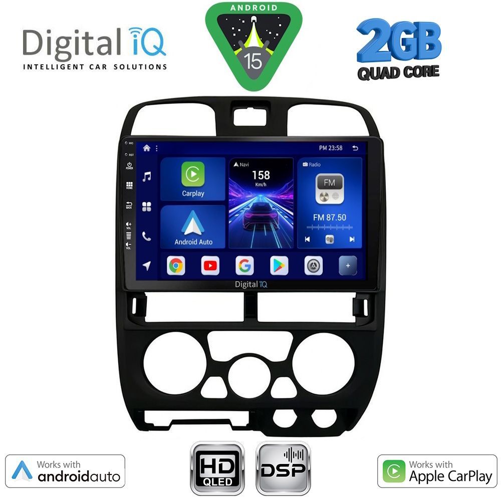 DIGITAL IQ BXC 3253BL_CPAA (9inc) MULTIMEDIA TABLET for ISUZU D-MAX mod. 2002-2008 (BLACK)