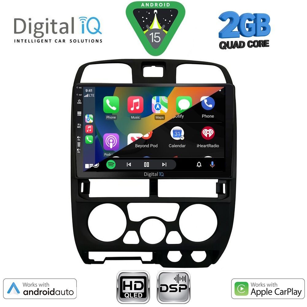 DIGITAL IQ BXC 3253BL_CPAA (9inc) MULTIMEDIA TABLET for ISUZU D-MAX mod. 2002-2008 (BLACK) - immagine 2