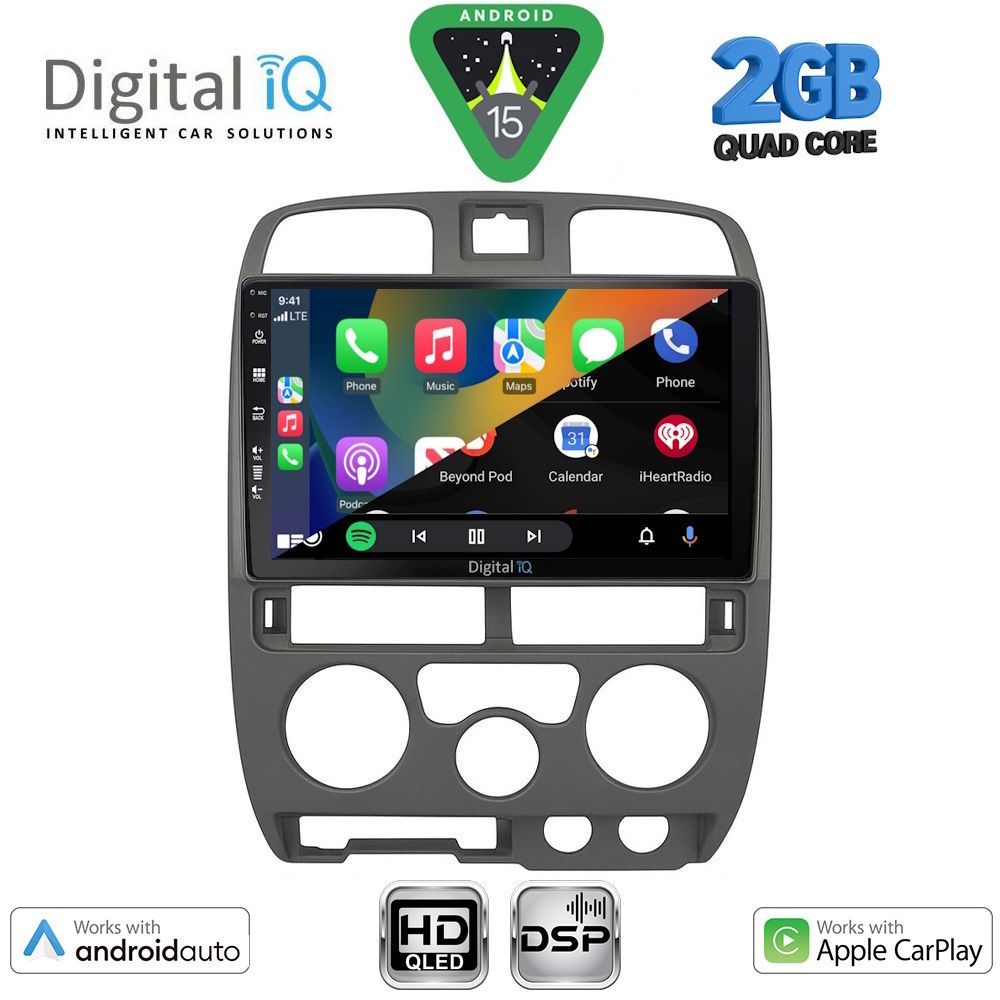 DIGITAL IQ BXC 3253GR_CPAA (9inc) MULTIMEDIA TABLET for ISUZU D-MAX mod. 2002-2008 (GREY) - immagine 2