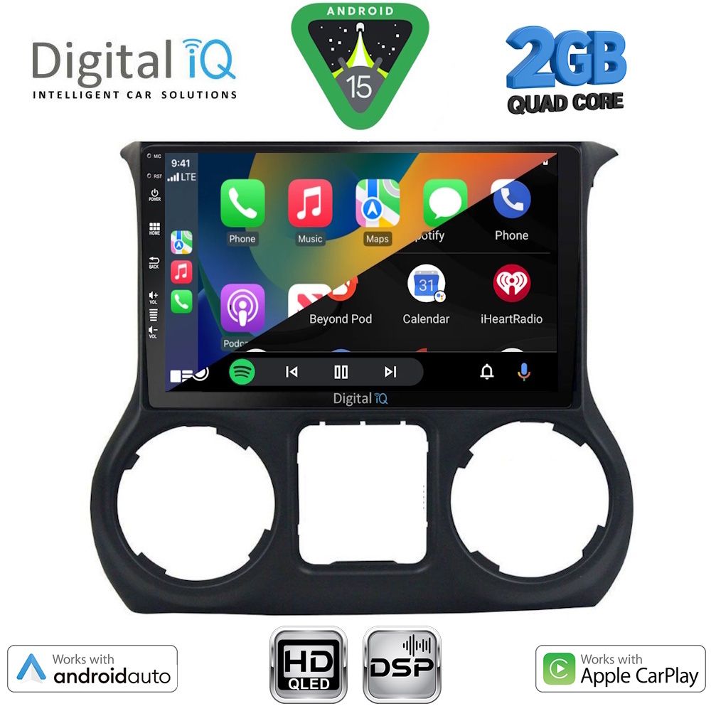 DIGITAL IQ BXC 3295_CPAA (10inc) MULTIMEDIA TABLET for JEEP WRANGLER mod. 2011-2014 - immagine 2