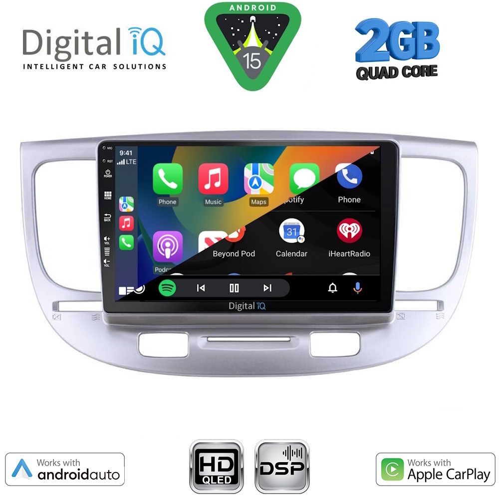 DIGITAL IQ BXC 3313_CPAA (9inc) MULTIMEDIA TABLET for KIA RIO mod. 2005-2011 - immagine 2