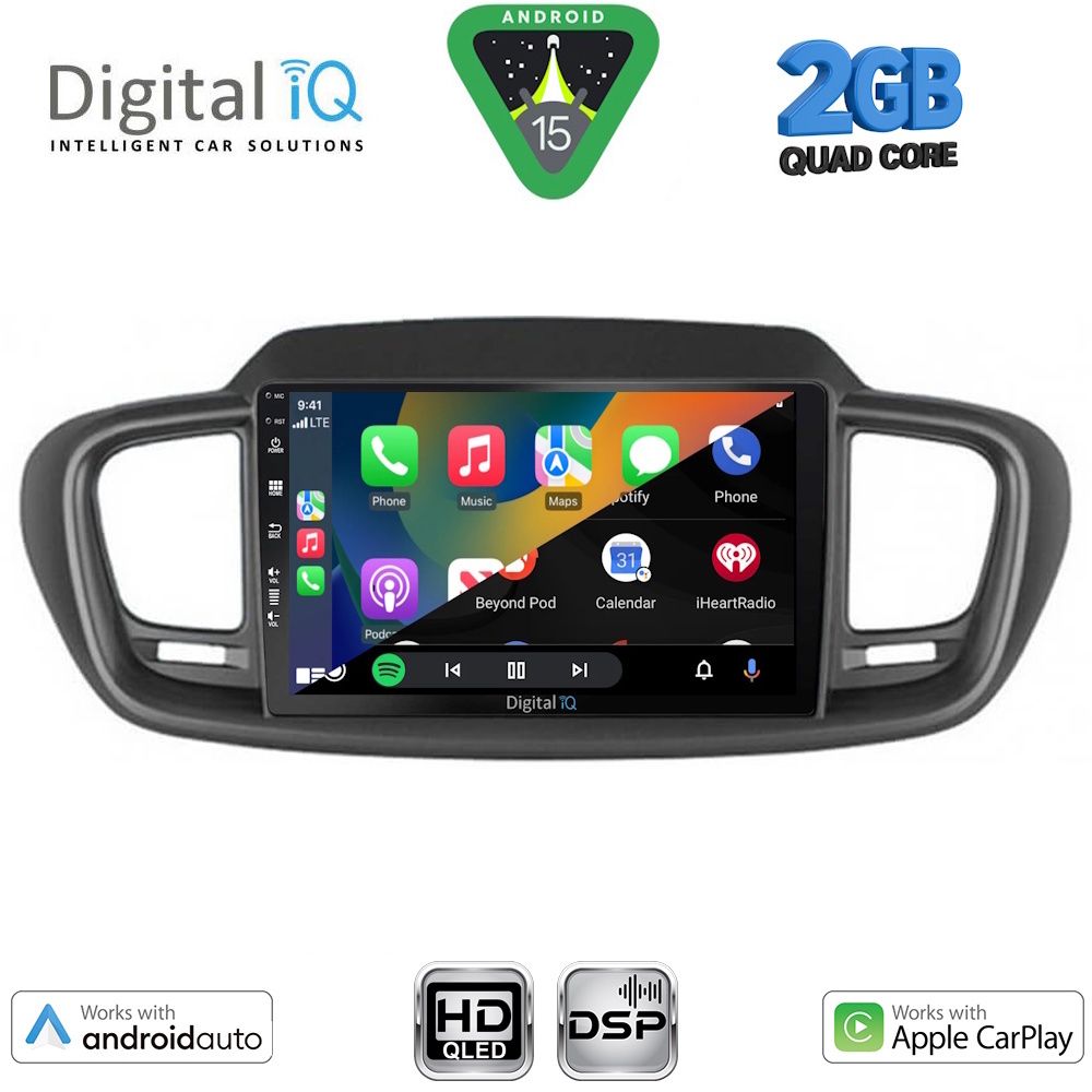 DIGITAL IQ BXC 3319_CPAA (10inc) MULTIMEDIA TABLET for KIA SORENTO mod. 2014-2020 - immagine 2