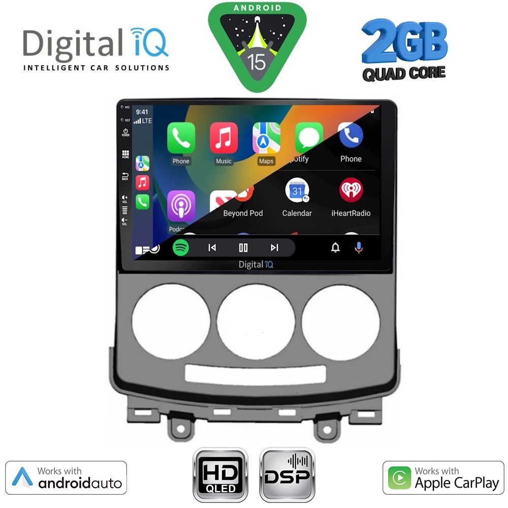 DIGITAL IQ BXC 3370_CPAA (9inc) MULTIMEDIA TABLET for MAZDA 5 mod. 2004-2010 - immagine 2